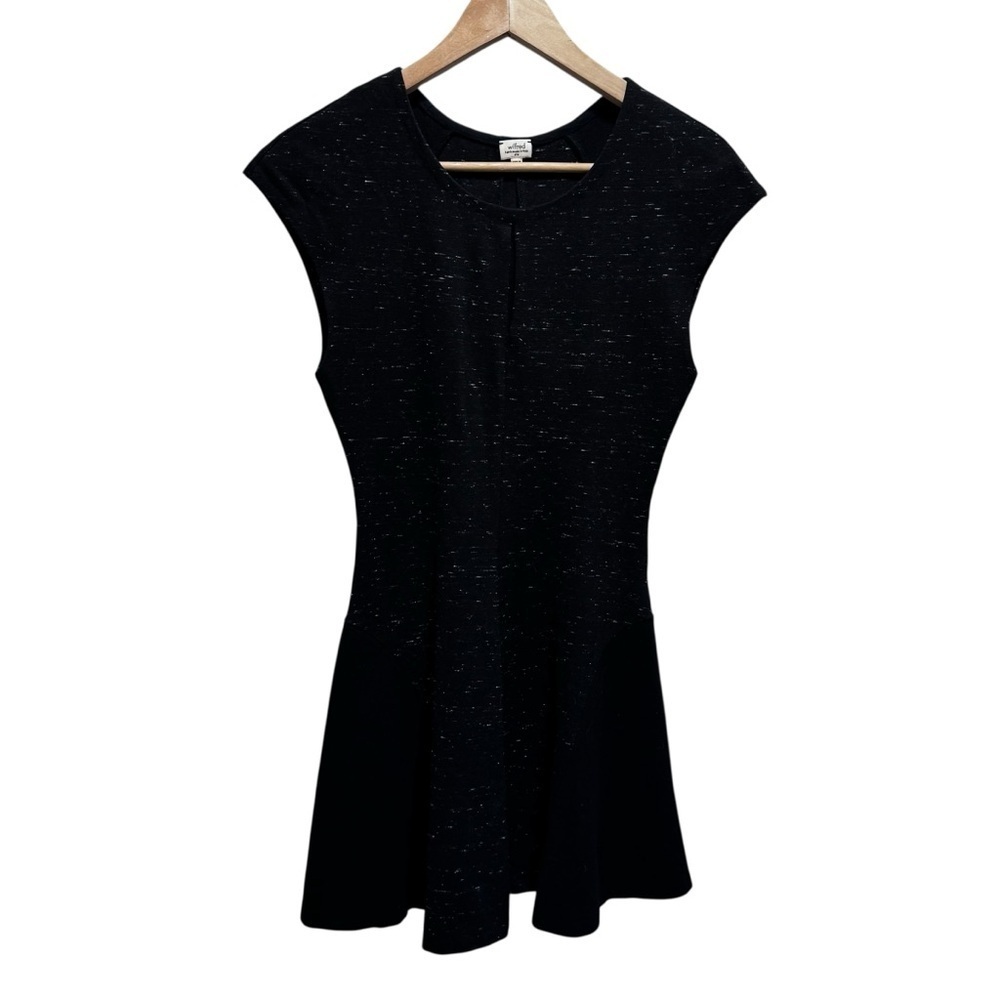 Aritzia Wilfred Black Fit & Flare Mini Dress Size 6